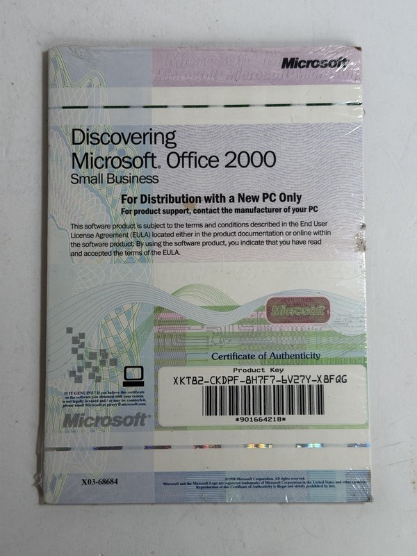 Microsoft Office 2000 Small Business with Product Key & two disc. Sealed gallery