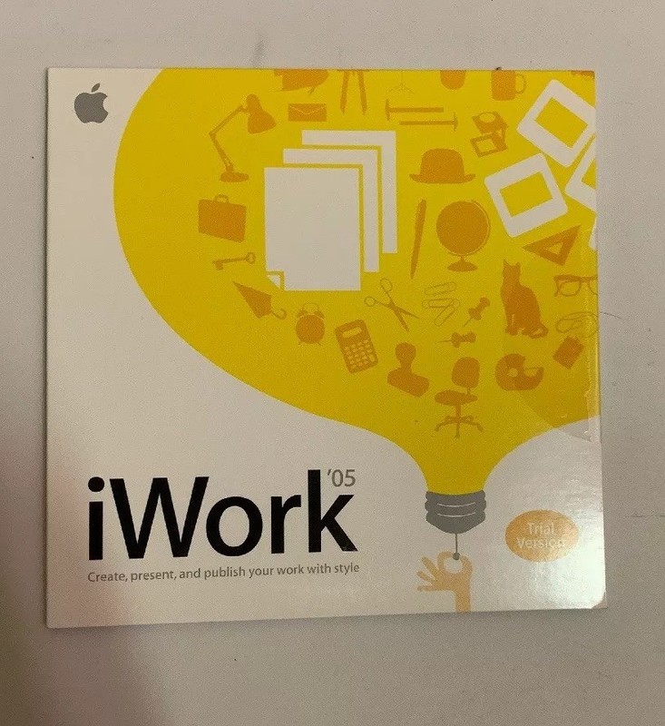 2005 iWork 05 1.0.1 Install Office Software Install Disc CD – trial Sealed