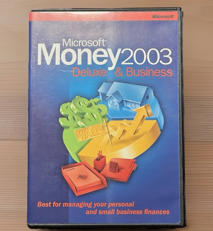Microsoft Money 2003 Deluxe & Business For Windows – Small Business Finances