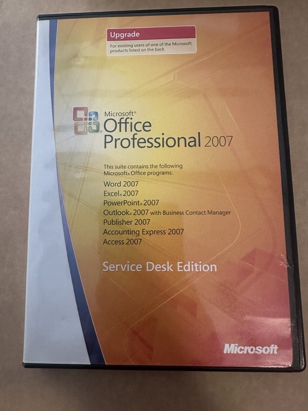 Microsoft Office Home and Student 2007 Service Desk Edition w/ Product Key CIB gallery