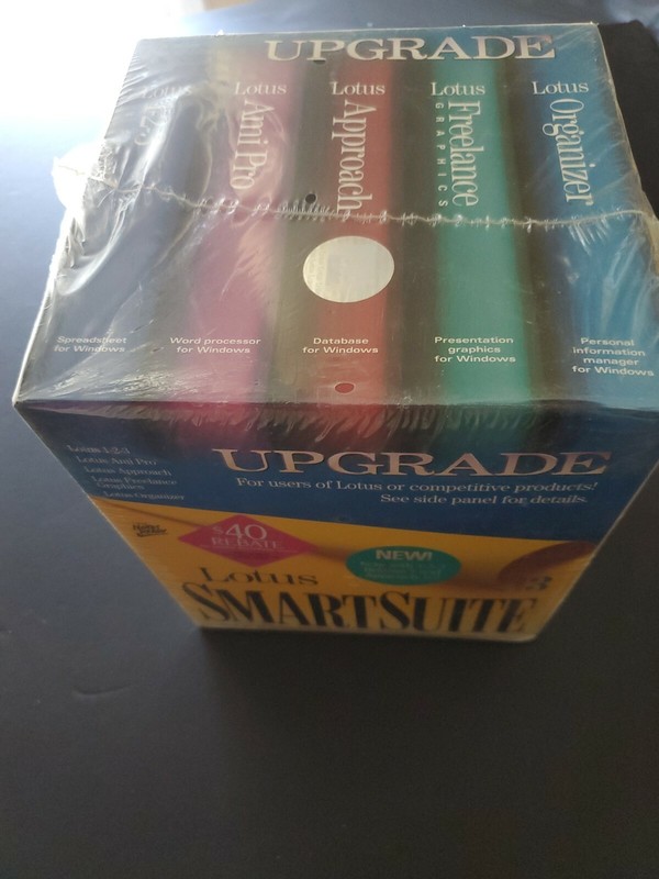 Lotus SmartSuite Release 4 Windows 3.1 New/Sealed 3.5″ Diskettes 1-2-3 & More