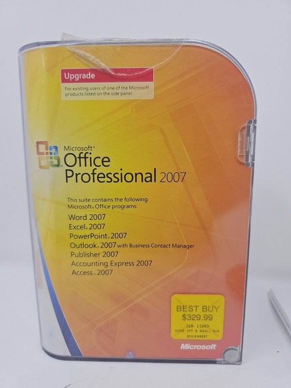 Microsoft Office Professional 2007 - Upgrade - W/ Product Key, 2-Discs.. Genuine gallery