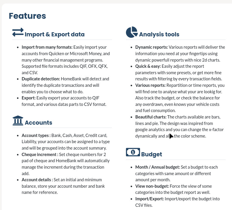HomeBank Personal Finance software for Home and Business Accounting gallery