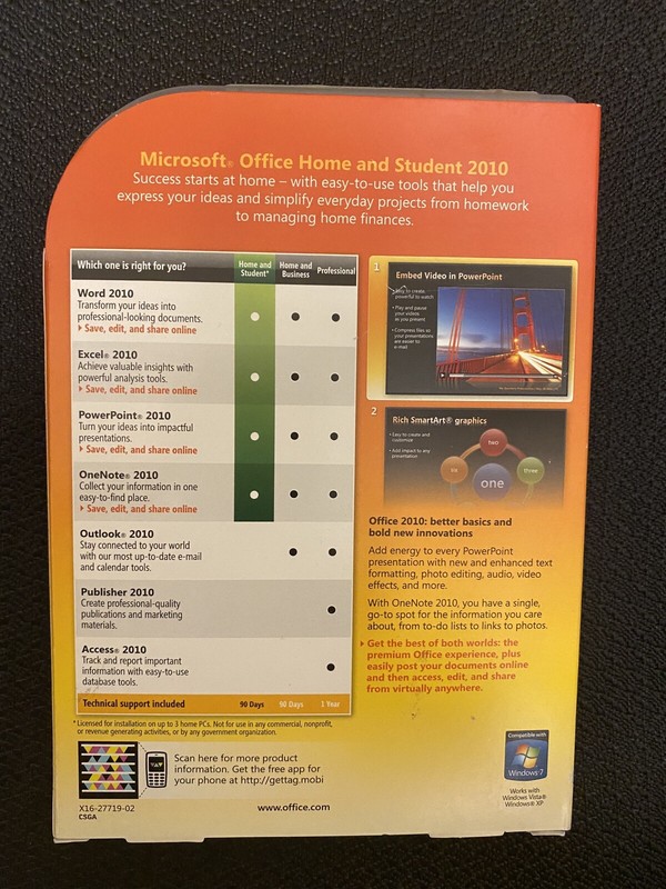Microsoft Office Home and Student 2010 Software for Windows (79G-02144) gallery