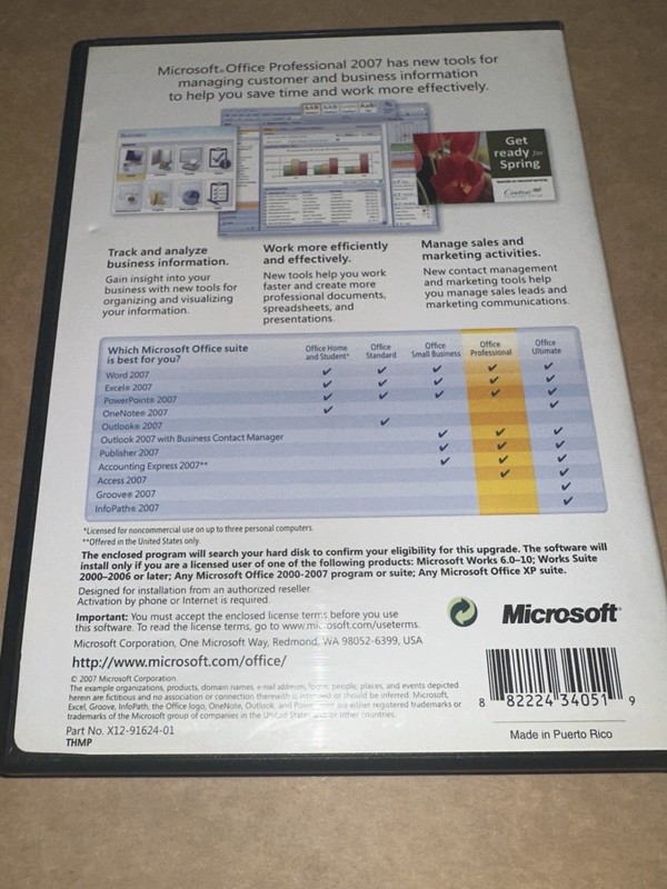 Microsoft Office Home and Student 2007 Service Desk Edition w/ Product Key CIB gallery