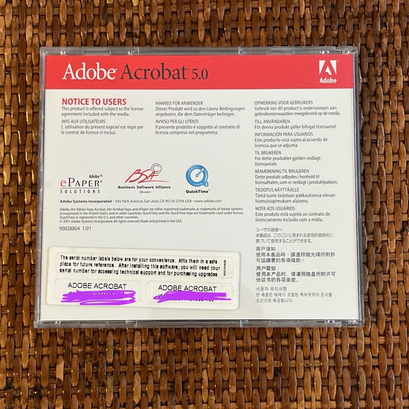 Adobe Acrobat 5.0 CD PC/Windows Compatible W/ Product Key gallery