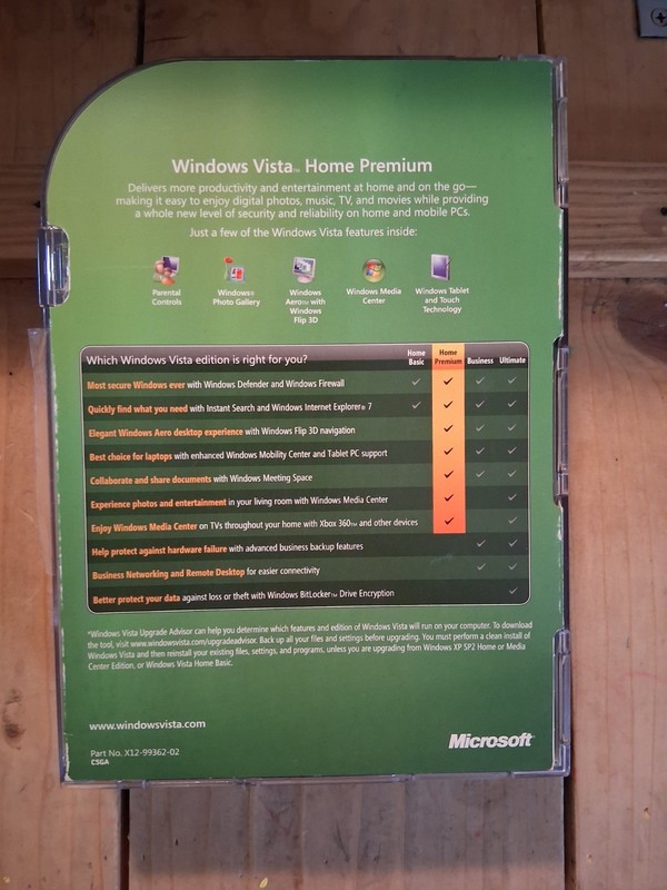MICROSOFT OFFICE Windows VISTA Home Premium UPGRADE 2007 w/ Product Key gallery