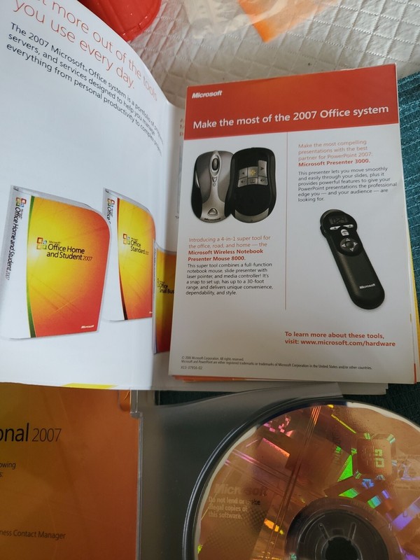 Microsoft Office Professional Upgrade 2007 Windows CDs with Product Key GENUINE gallery