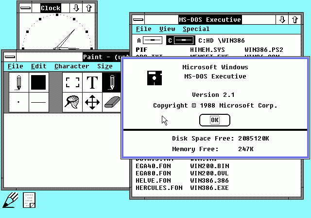 Early Microsoft Excel For Windows 2.1 on five 3.5″ Floppy Disks 1987-89 Software