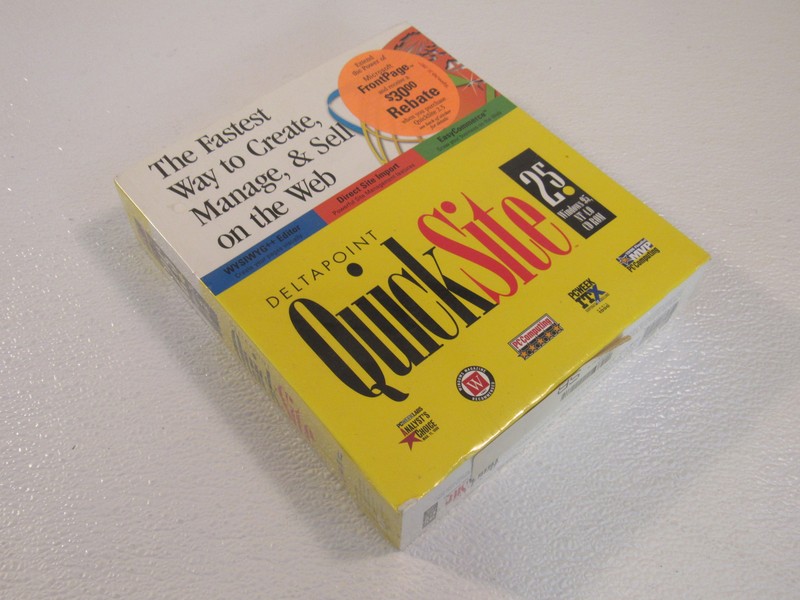 Deltapoint QuickSite 2.5 Sell On The Web Windows 95 NT 4.0 152265 Vintage