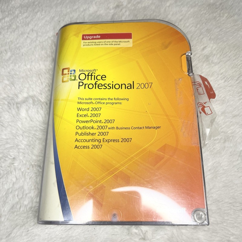 Microsoft Office 2007 Standard Upgrade Version w/ Product Key Vintage Computing