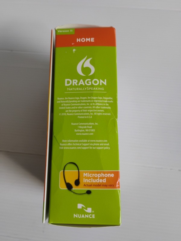Dragon Nuance Naturally Speaking Home V.11 Speech Recognition Software gallery
