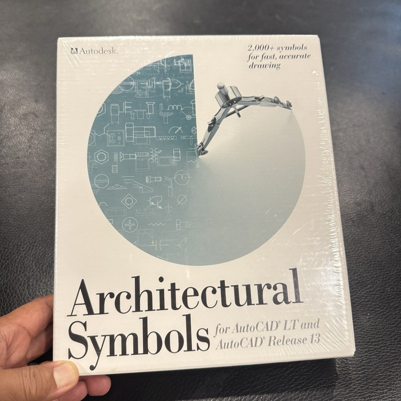 ARCHITECTURAL SYMBOLS AutoCAD LT Windows Autodesk 1996 Software CD Rom BIG BOX gallery