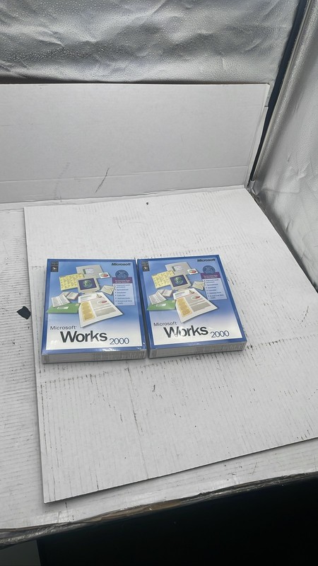 Microsoft Works 2000 Sealed Vintage PC Software Windows Lot Of 2