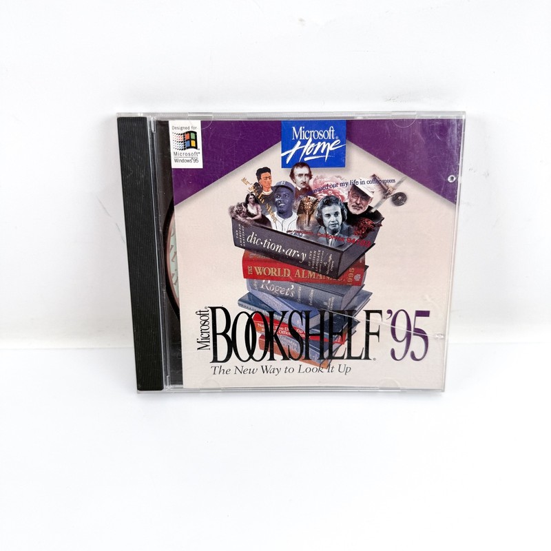 Microsoft Bookshelf ’95 Multimedia Reference Library PC CD-Rom Software 1995