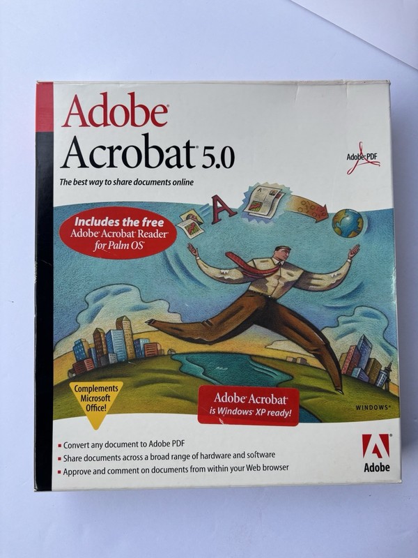 Adobe Acrobat 5.0 Full Retail Version CD w/ Product Key Windows Mac Big Box gallery