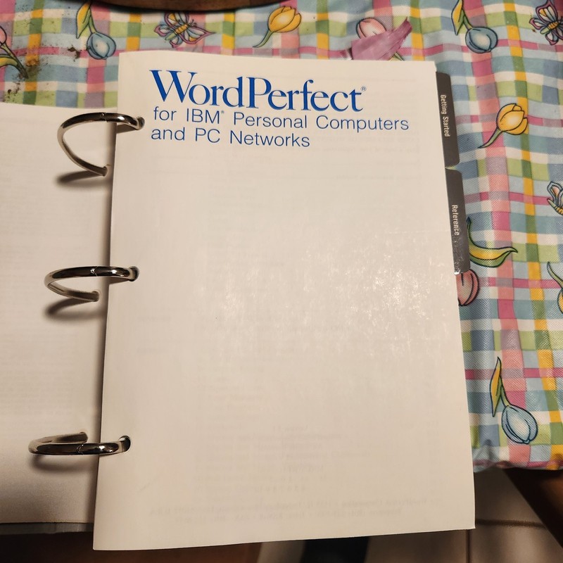 WordPerfect 5.1 Manual 3-Ring Binder 1990 Box Slip Case IBM PC gallery