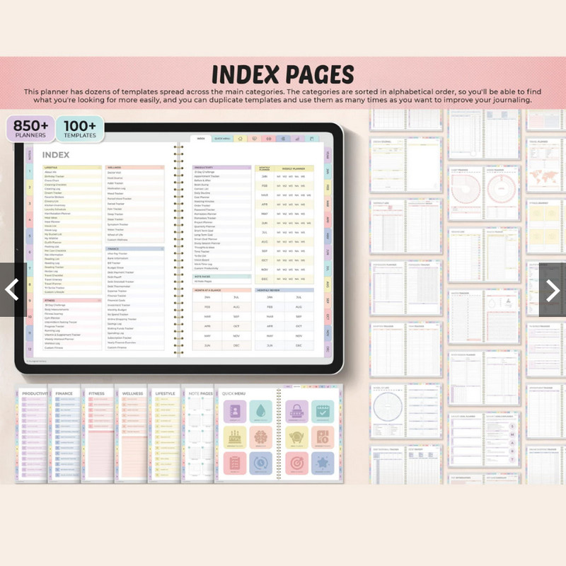 Digital Planner 2025 2026 Undated All In One Daily Weekly Monthly GoodNotes gallery