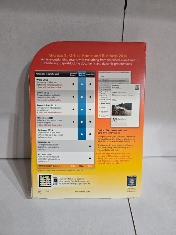 Microsoft Office Home and Business 2010_Full Version_Retail Product gallery