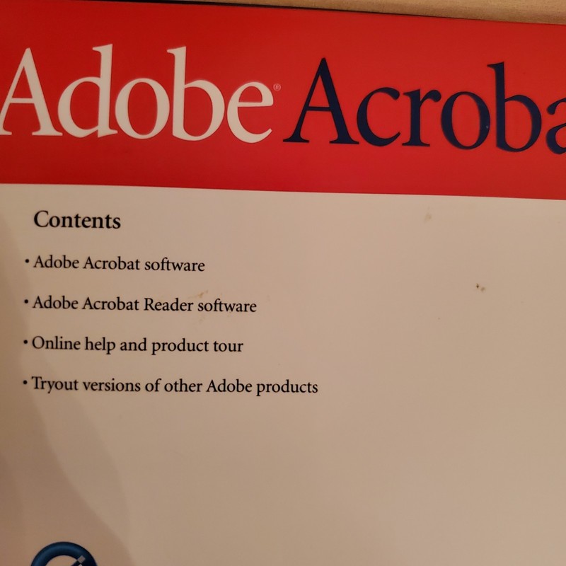 Adobe Acrobat 5.0 Macintosh Upgrade & Full Ver 4.0 Read Description gallery