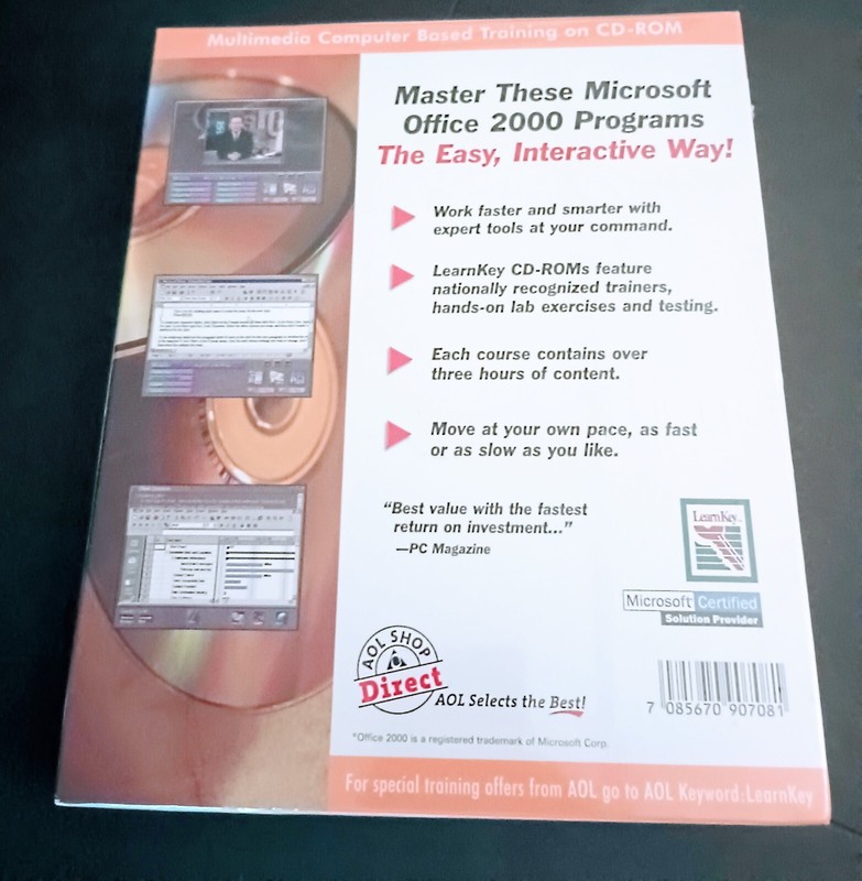 Learn Key Office 2000 Multimedia Computer Based Training 6 CD Set New Sealed gallery