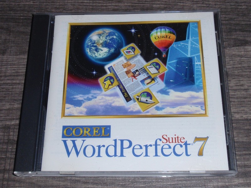Corel WordPerfect Suite 7 PC CD-ROM 1996 Quattro Pro 7 Presentations 7 Windows95