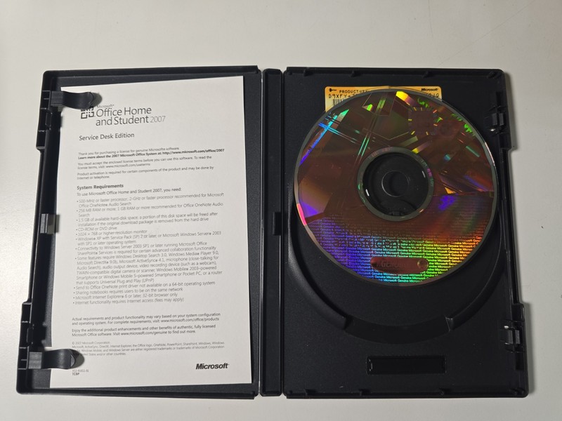 Microsoft MS Office Home and Student 2007 Word Excel PowerPoint OneNote W/ Key gallery