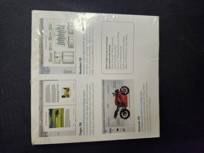 Apple iWork '09 (Retail) - Full Version for Mac MB942Z/A - Sealed-New! gallery