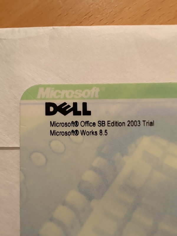Dell Microsoft Office SB Edition 2003 trial Microsoft Works 8.5 sealed gallery