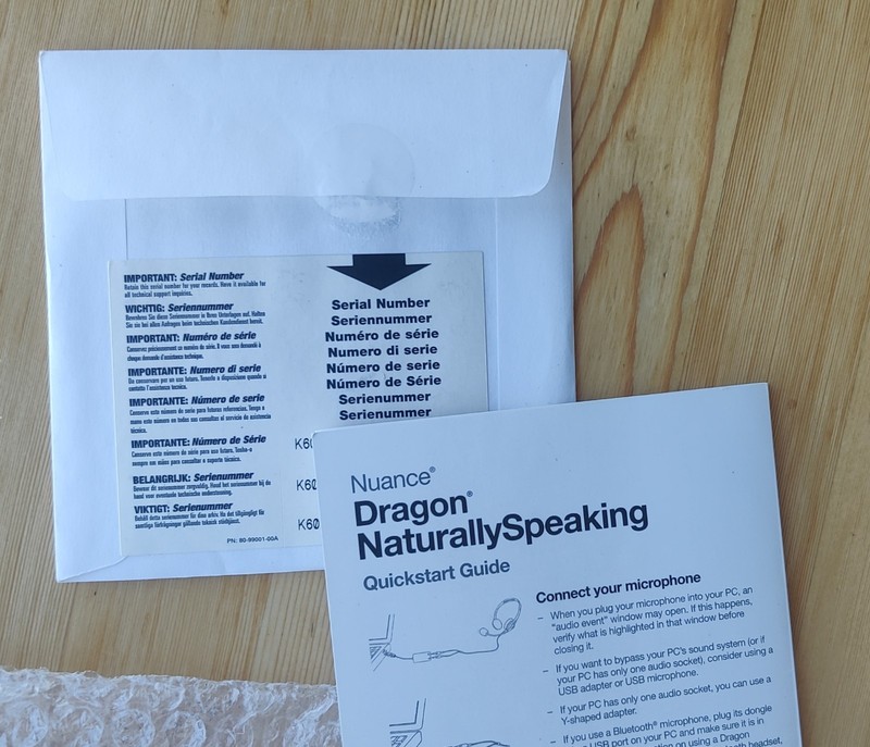 Nuance DRAGON NATURALLY SPEAKING PREMIUM 13 Software w/ Headset - Open Box gallery