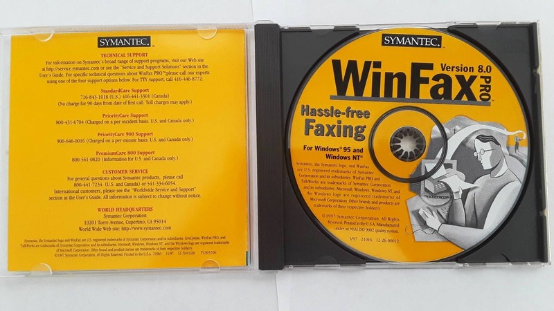 Symantec WinFax Pro Version 8.0 Full Version w/ License gallery