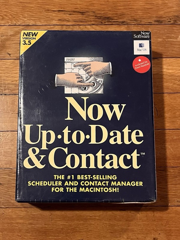 Now Up To Date & Contact Version 3.5 1995 Apple Mac OS