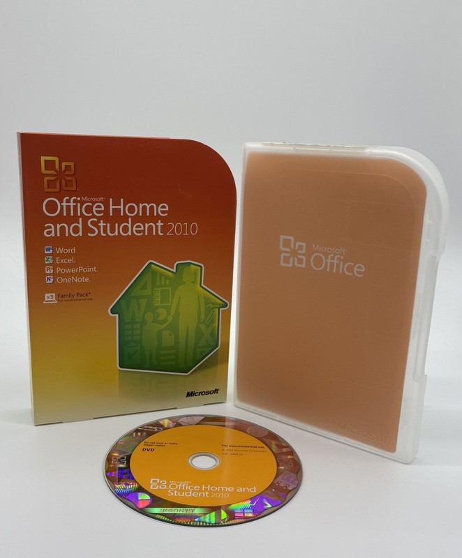 Microsoft Office Home and Student 2010 Family Software for Windows 7/Vista/XP