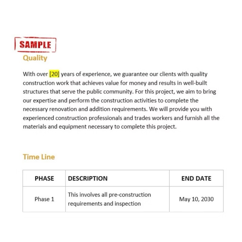 50 Sets Project Proposal Word Template Content Ready (Edit Details Only MS Word) gallery
