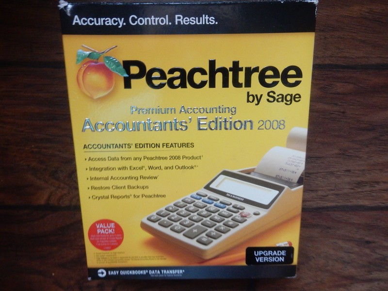Peachtree By Sage Premium Accounting Accountants’ Editio 2008 Microsoft Windows