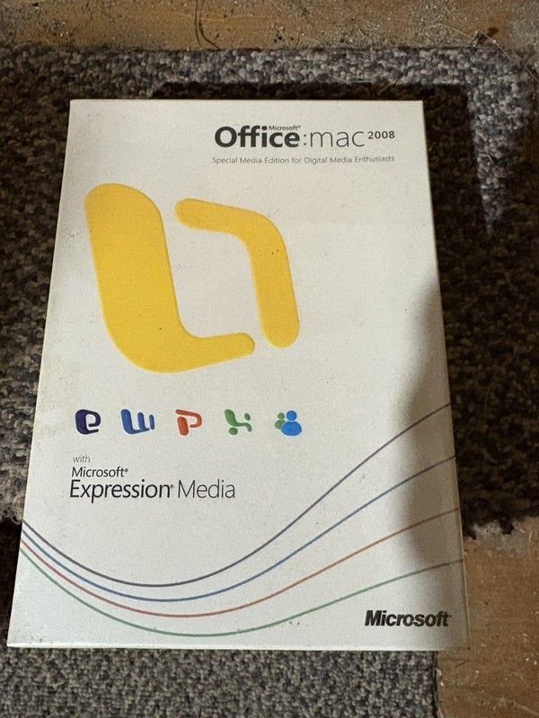 MICROSOFT OFFICE MAC 2008 WITH EXPRESSION MEDIA – New Factory Sealed