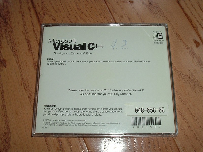 Microsoft Visual C++ 4.2 Professional Subscription - original CD with CD KEY ! gallery