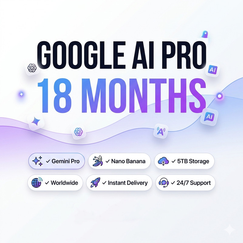 Gemini AI Pro Advanced | 18 Months | 5TB Storage | Global | Upgrade your Account gallery