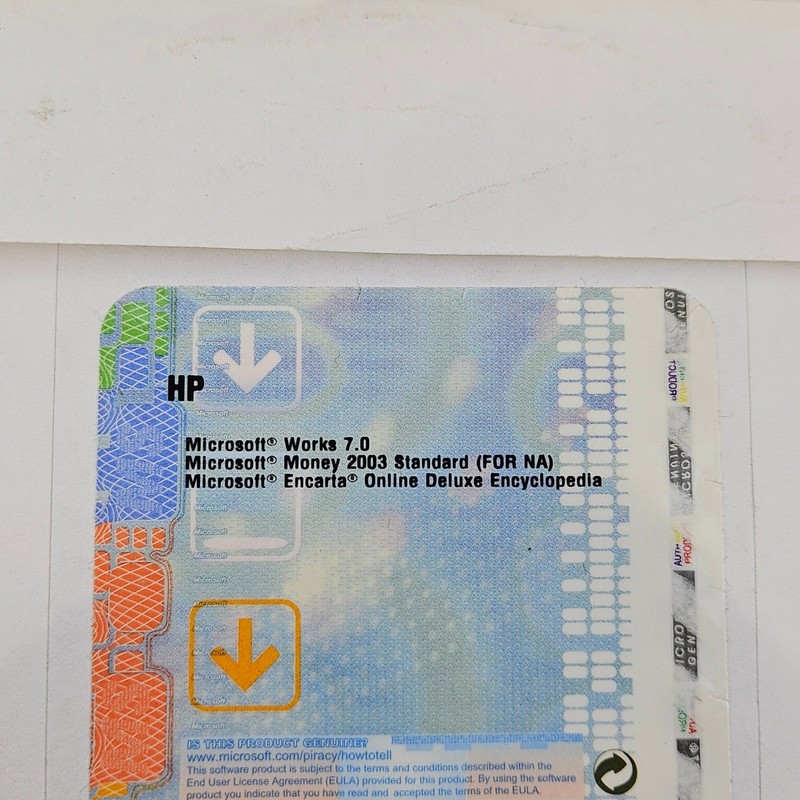 Microsoft Works 7.0 PC Software CD OEM HP X08-84228 Money 2003 Encarta Disc gallery