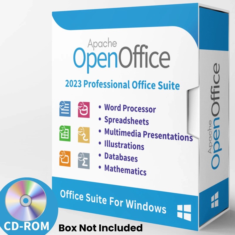 Open Office 2023 | Word Processor, Slide Show, Spreadsheet Software Suite | CD gallery
