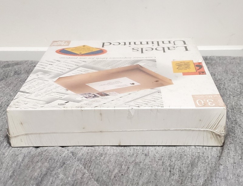 Labels Unlimited - DOS - factory sealed big box - vintage 5.25 3.5" floppy disks gallery