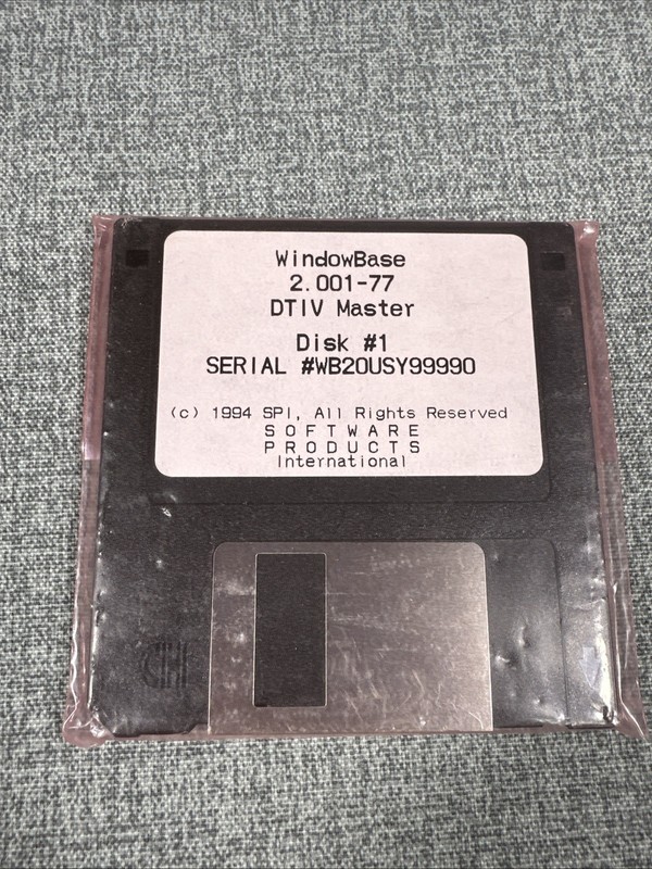 NOS 1994 SPI Window Base DTIV Master 2-disk Set 3.5″ Floppy Disk RARE!