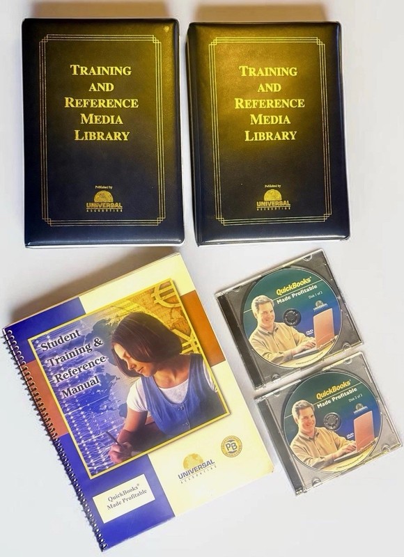 QuickBooks Training Lot DVDs CD-ROM Manuals Universal Accounting Bookkeeper Set gallery