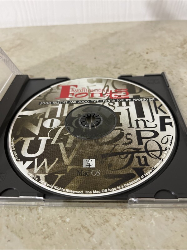 Two Thousand Fonts Fantazia Concepts 1994 CD-ROM gallery