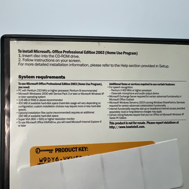 Microsoft Office Professional Edition 2003 - Home Use Program - with Product Key gallery