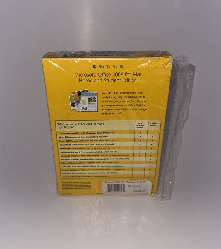 Microsoft Office 2008 for Mac -Home & Student Edition (Brand New,Factory Sealed) gallery