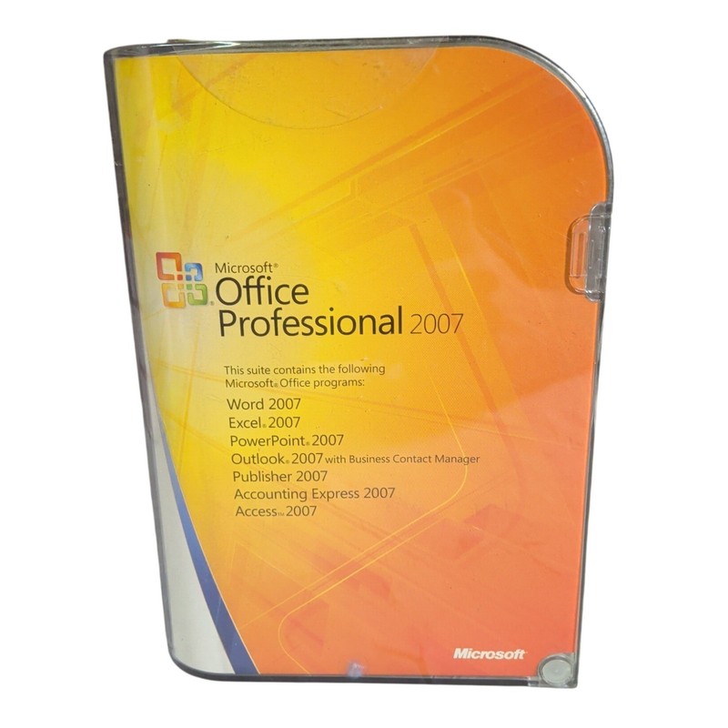 Microsoft Office 2007 Professional Full English Retail Version w/ Product Key