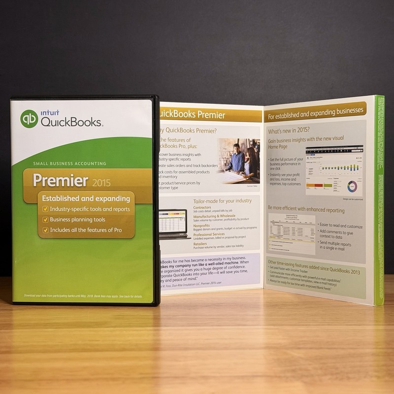 QuickBooks Desktop Premier 2015 Windows Accounting -NO SUBSCRIPTI0N- TESTED gallery