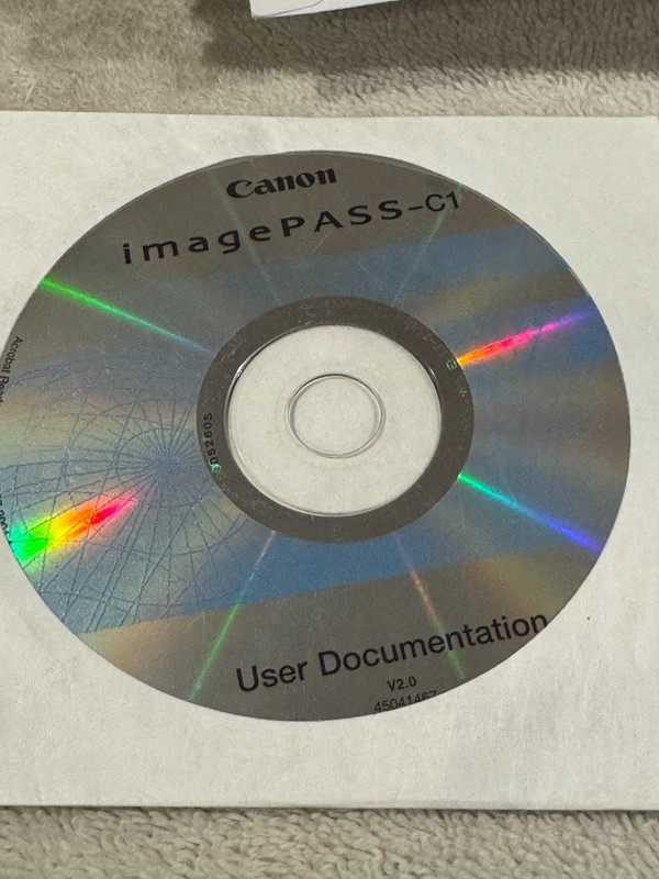 Canon ImagePASS-C1 User Documentation V2.0 – CD ONLY IN VERY GOOD CONDITION!!!