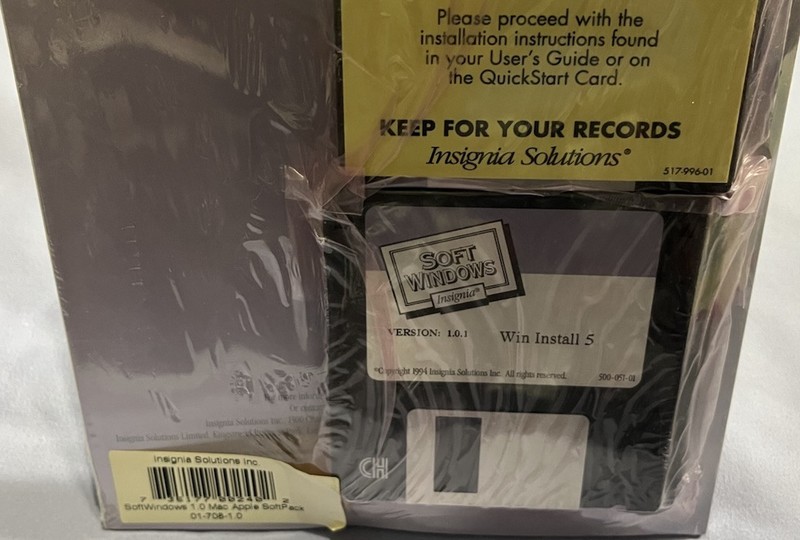 1994 Insignia Soft Windows | Run Windows on your Power Macintosh | Sealed Apple gallery